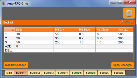 The Auto RFQ App interface, Image 1. 