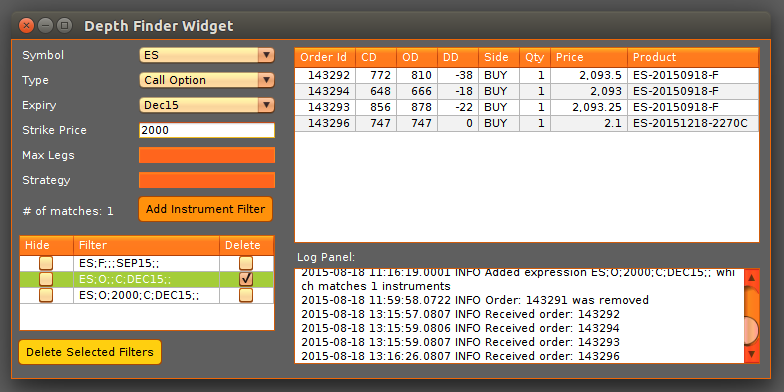 The Depth Finder App interface, Image 3. 