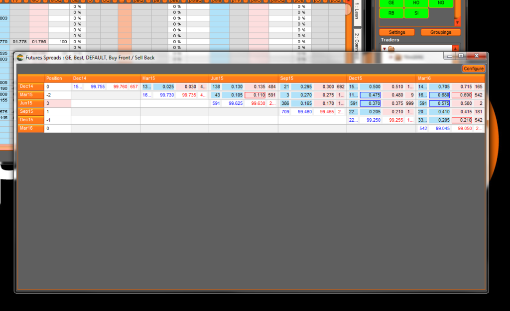 The Spread Matrix App interface, Image 2.