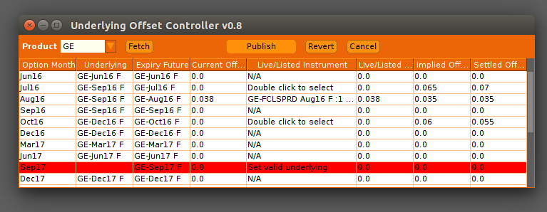 The Underlying Offset Controller (Classic) App interface, Image 1. 